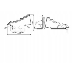 Dešinysis vagono peilis, 6 mm storio
