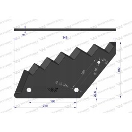 Trioleto stoll warynski pašarų vagono peilis