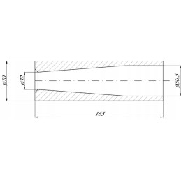 Krautuvo noragų tvirtinimo įvorė 32 x 51 x 170