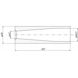 Krautuvo noragų tvirtinimo įvorė 32 x 51 x 170
