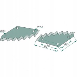 Tiekimo vagono ašmenys 527527440