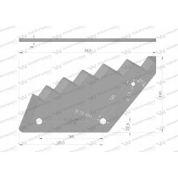 Pašarų vagono geležtė naudojama su trioletu stollu Warynski