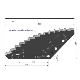 Feeder vagono peilis, universali anga, 19 5 mm karališkas ūkis