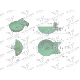 Ketaus dubeninė girdykla galvijams 1 4l karališkas ūkis