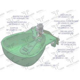 Ketaus dubeninė girdykla galvijams 3l karališkasis ūkis