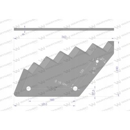 Pašarų vagono geležtė naudojama su trioletu stollu Warynski