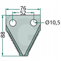Unimix granitinis siloso pjovimo peilis, 3mm