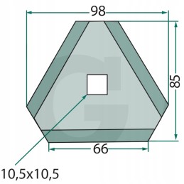Peilis silosui pjauti ir šėrimui 4mm