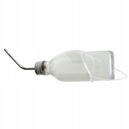 500 ml stiklinė gertuvė su aliuminio vamzdeliu