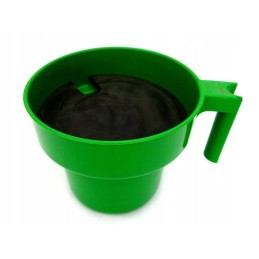 Alfa puodelio pirminis tiektuvas, žalias, skirtas melžimo aparatams