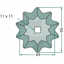 Granito siloso pjovimo peilis 5mm