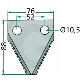 Unimix granitinis siloso pjovimo peilis, 3mm