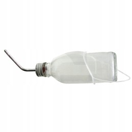 500 ml stiklinė gertuvė su aliuminio vamzdeliu