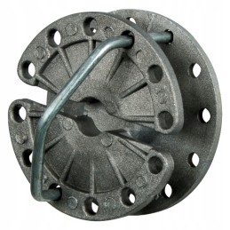 Fiksuotas tvoros vielos įtempiklis su bloko laikikliu