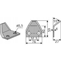 „Faresin“ pašarų vagono ašmenys
