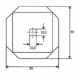 Seko pašarų vagono ašmenys 85 mm 10 5x10 5 fm19100