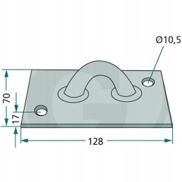 Kiaulinis inkaras 70x128 mm