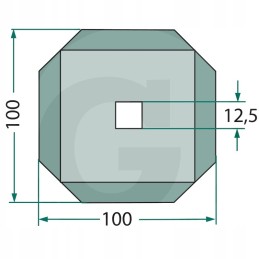 Granito padavimo vagono peiliai 6mm