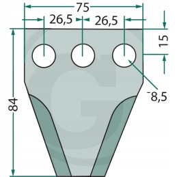 Peiliai pašarų vagonams granito cormal 3mm