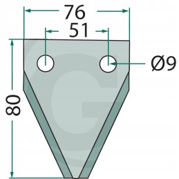 Verti mix 2100 smulkinimo peilis 4mm