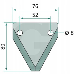 Granito peilis pašarų vagonams, 4 mm storio
