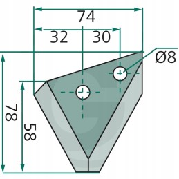 Granito padavimo vagono peiliai 4mm