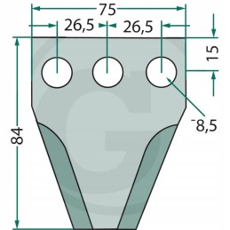 Peiliai pašarų vagonams granito cormal 3mm