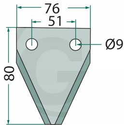 Verti mix 2100 smulkinimo peilis 4mm