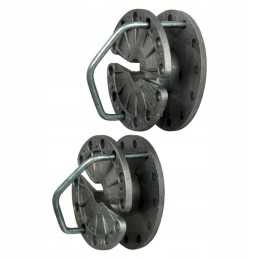 Fiksuotas tvoros vielos įtempiklis su bloko laikikliu