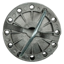 Fiksuotas tvoros vielos įtempiklis su bloko laikikliu