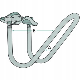 Vamzdžių laikiklis 1 1 2 48mm tvarto reikmenys g