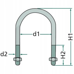Kabelio laikiklis 2 1 2 oe d1 81mm d2 m10 val