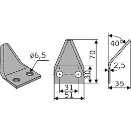 Pašarinio vagono Sgaribod FM19120 ašmenys