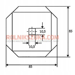 Peilis Seko Strautmann pašarų vagonui 85x85mm