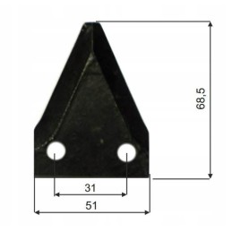 Storti pašarų vagono ašmenys 16800029 Frasto Storti Stor