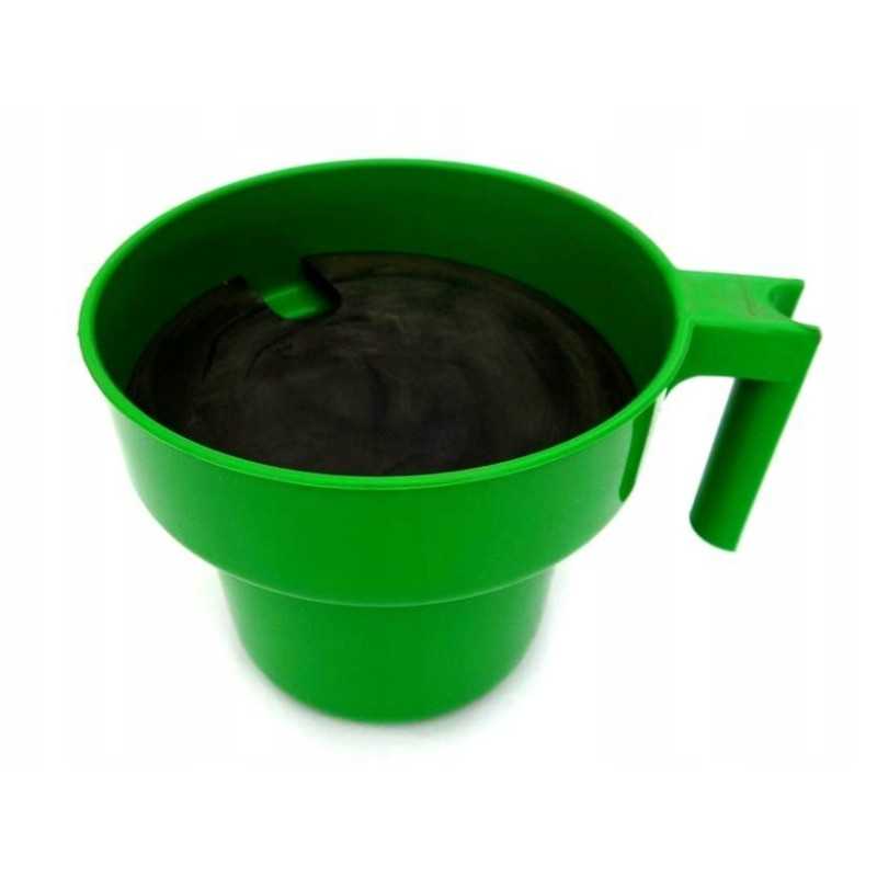 Alfa puodelio pirminis tiektuvas, žalias, skirtas melžimo aparatams