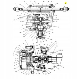 Dešinysis vairo stovas cat 416c 428c 428d 430d 2292950 1303809 1306880