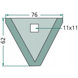 Taarup pašarų vagono pjovimo peilis 527341