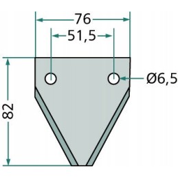 Pašarinio vagono ašmenys seko kuhn zago audureau a7153002