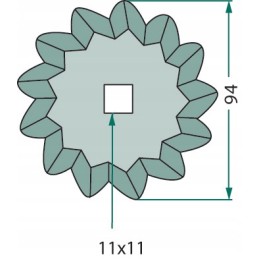 Pašarų vagono peilis frasto intendo tatama 16800015