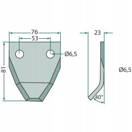 Peilis silosui pjauti ir tirštam pašarui tiekti