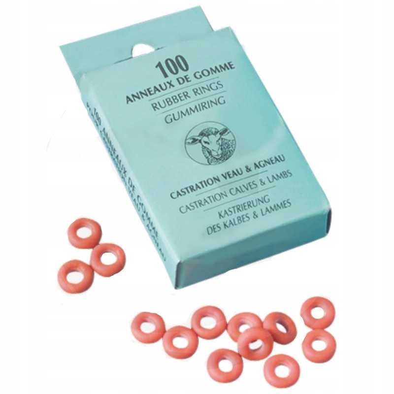 Elastinės guminės juostos kastracijai ir ragų šalinimui 100