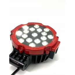 Raudona halogeninė darbo lempa 17led 12 24v 3825lm