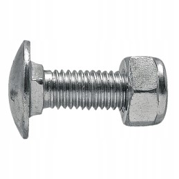 M10x25 vežimėlio varžtas su savaime užsifiksuojančia veržle