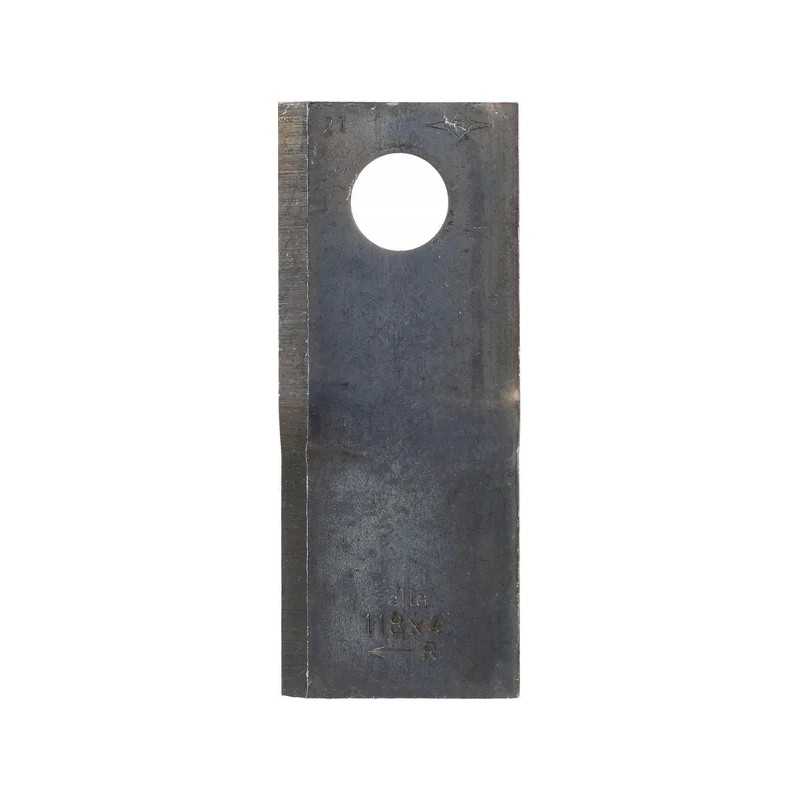 Dešinysis rotacinis vejapjovės peilis 118x48x4 mm skylė