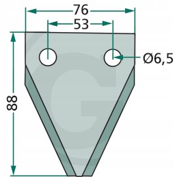 Granito siloso pjovimo peilis, 3mm