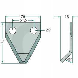 Granito siloso pjovimo peilis, 3mm