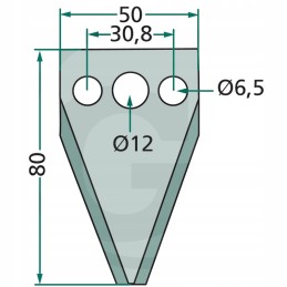 Strautmann siloso pjovimo peilis 3mm