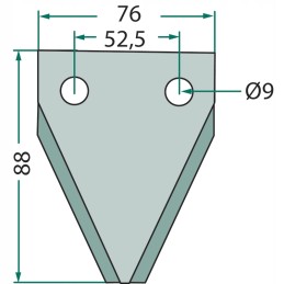 Peilis pašarų vagonui AGM Faresin 3mm 70 212 036lo8