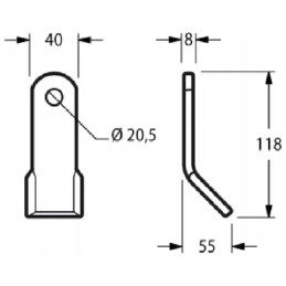 Agrimasteriui tinka 40x118 mm atlenkiamas peiliukas